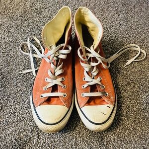 Men's Orange Converse, 10